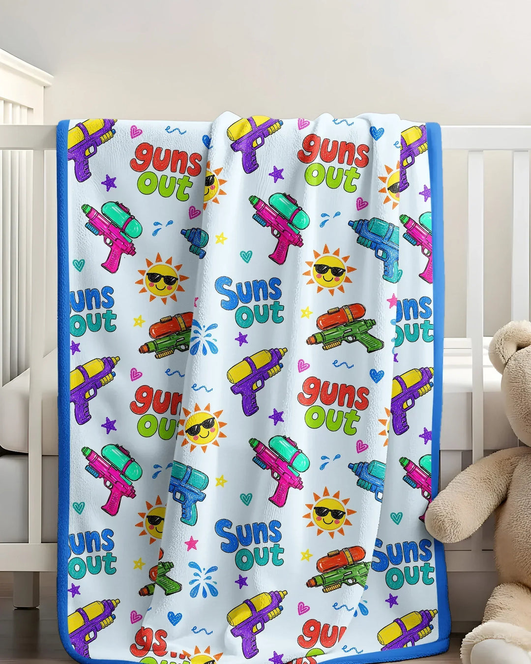 Sun Out Guns Out Bamboo Blanket
