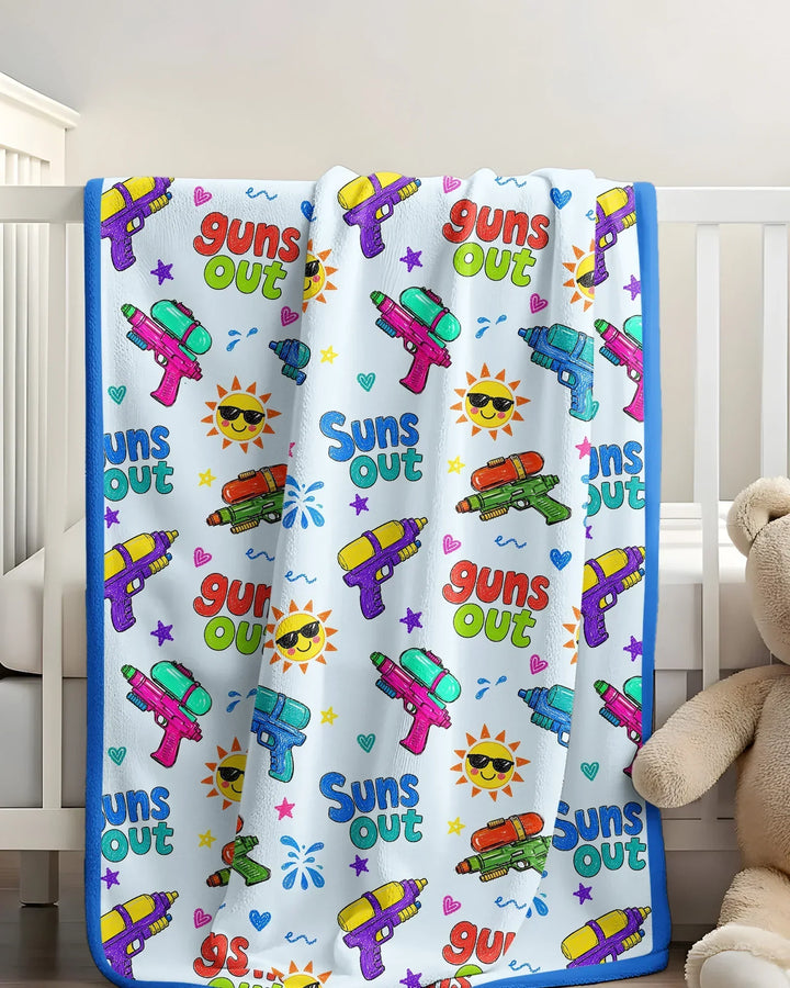 Sun Out Guns Out Bamboo Blanket