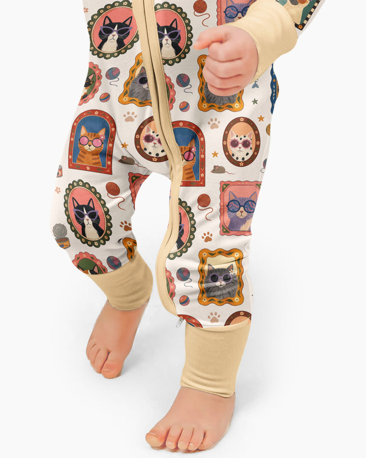 Vintage Cat Portraits Bamboo Convertible Zippy