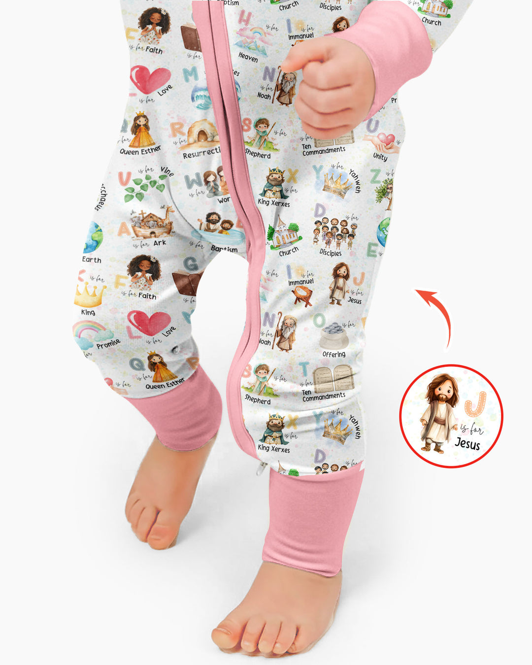 Bible ABC Alphabet Bamboo Convertible Zippy