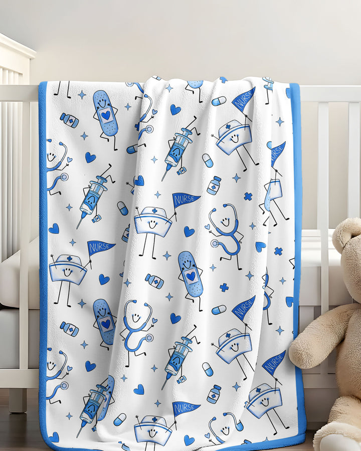 Cute Nurse Crew Bamboo Blanket