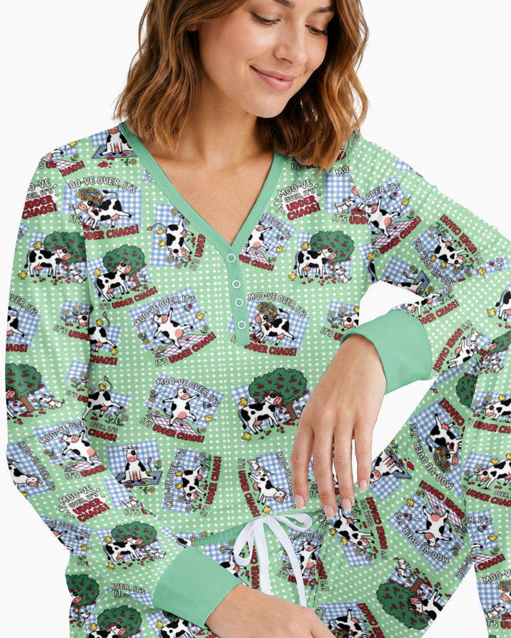 Udder Chaos Bamboo Women Pajama Set