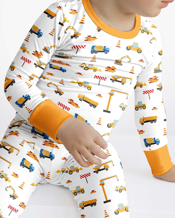 Construction Bamboo Two Piece Pajama Set