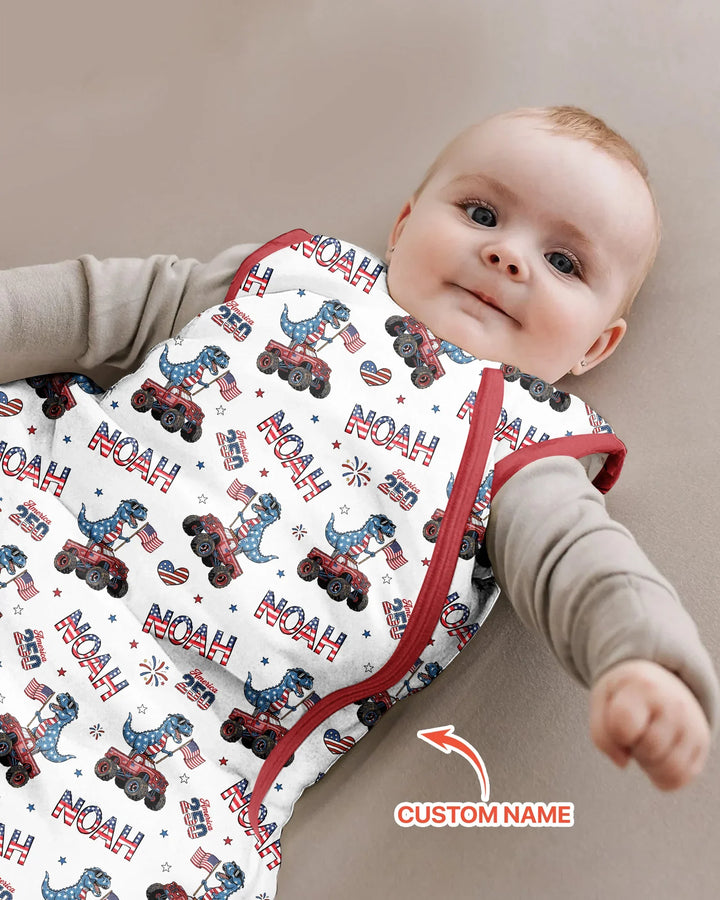Schlafsack aus Bambus-Musselin – personalisierbar