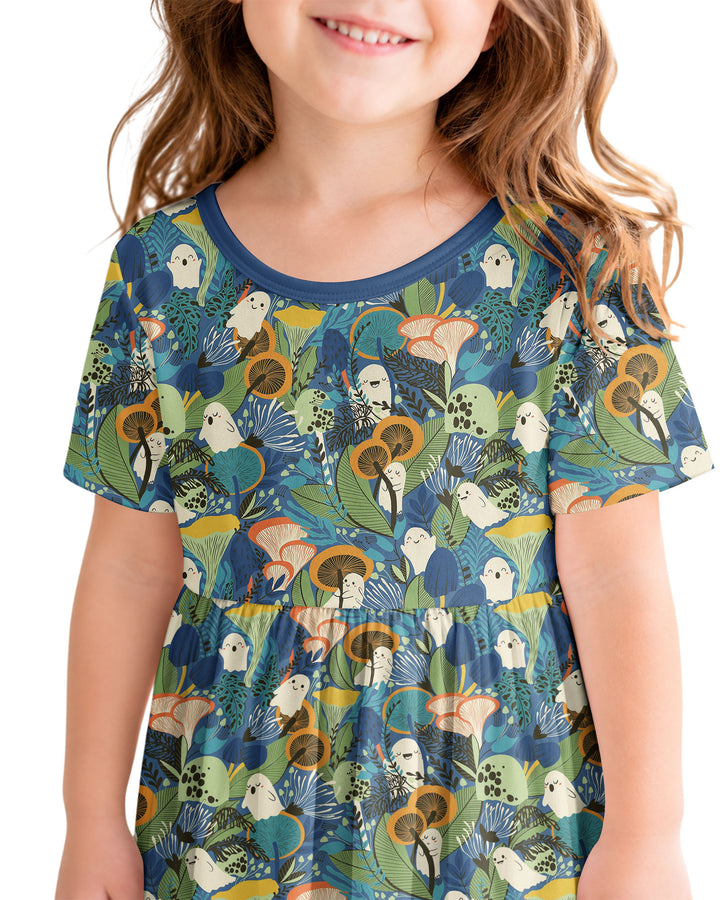 Ghost Forest Bamboo Twirl Dress