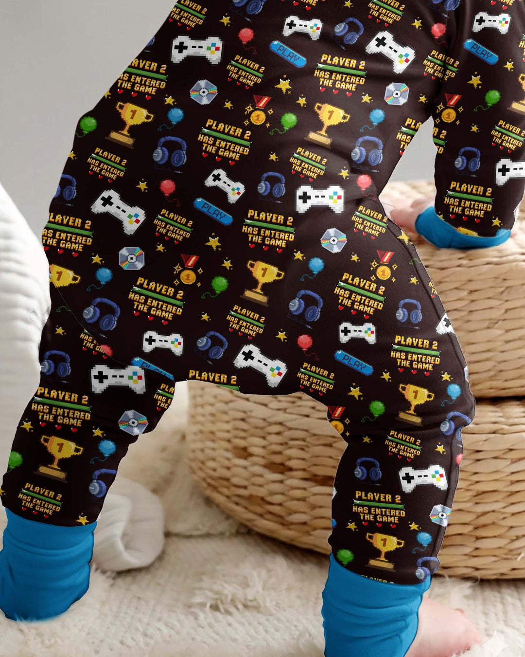 Gerippte Babykleidung mit individuellem Foto - Weich &amp; Skizzenhaft
