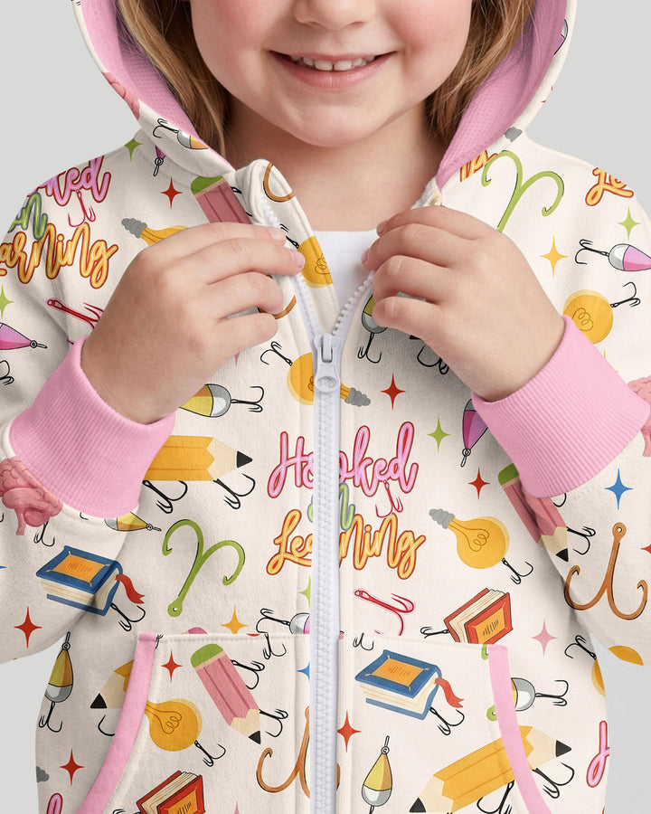 Hooked on Learning Bamboo Zip Hoodie