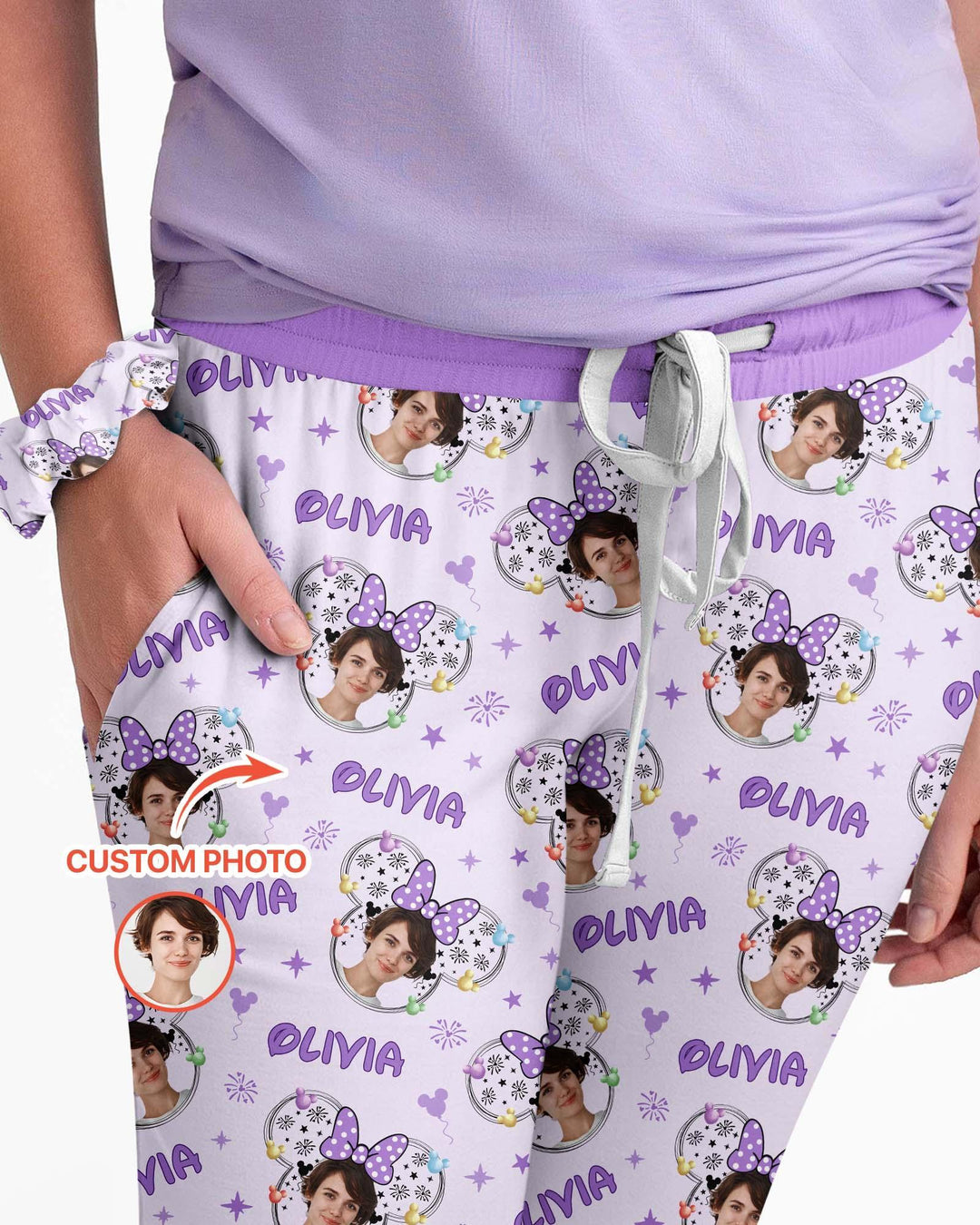 Template Damen Pyjama-Set aus personalisiertem Bambus