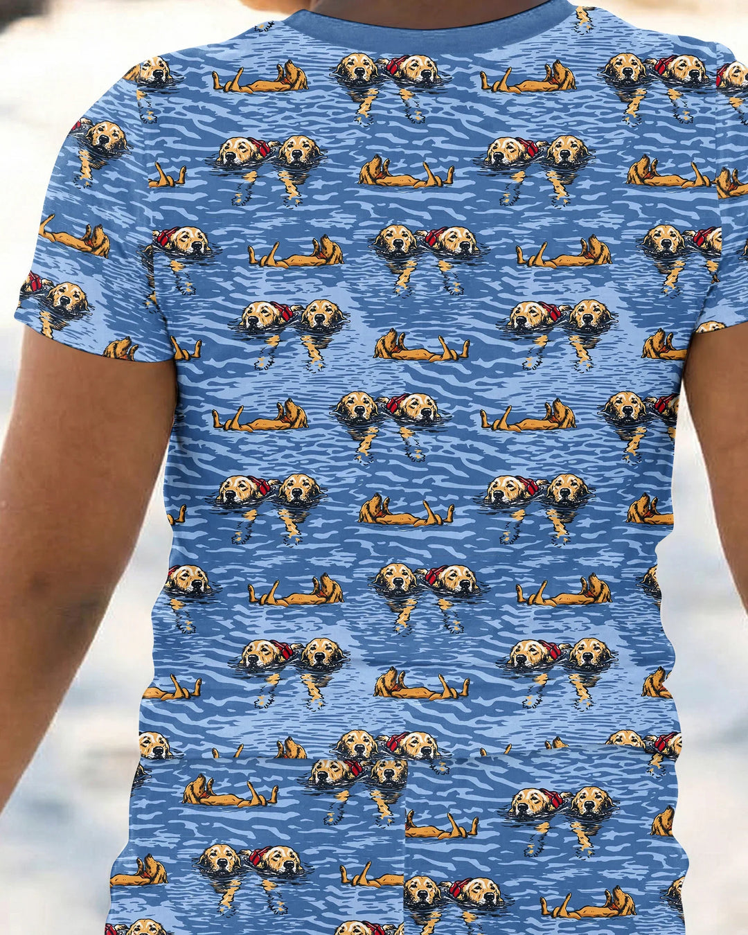 Zweiteiliges, kurzärmliges Pyjama-Set mit Marienkäfern