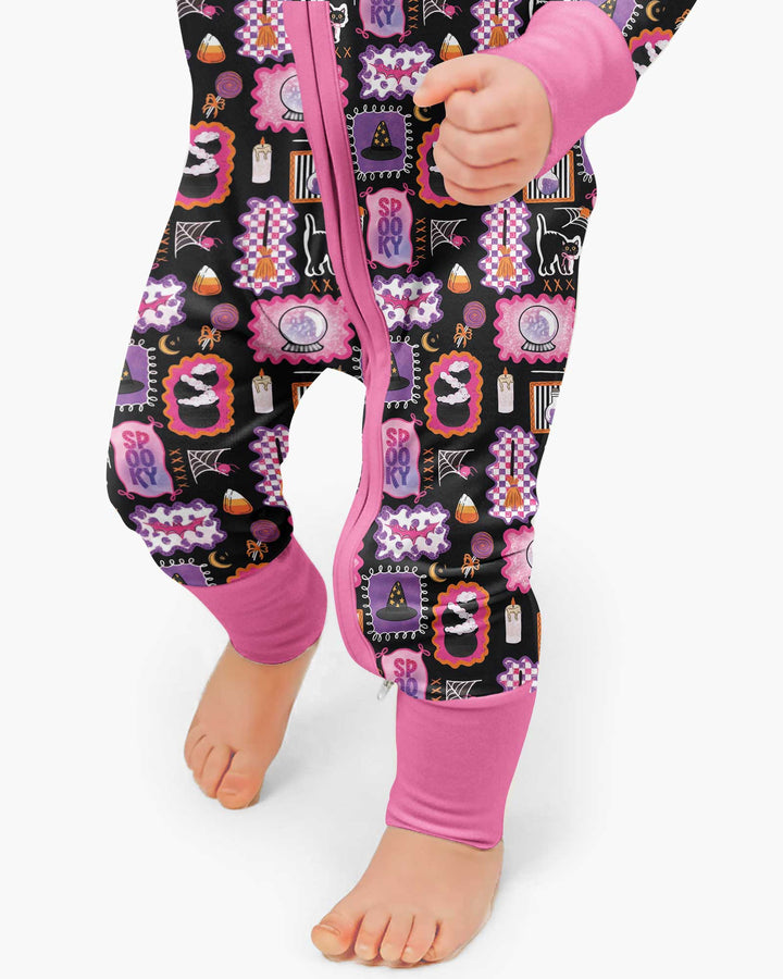 Pink Witchy Halloween Bamboo Convertible Zippy