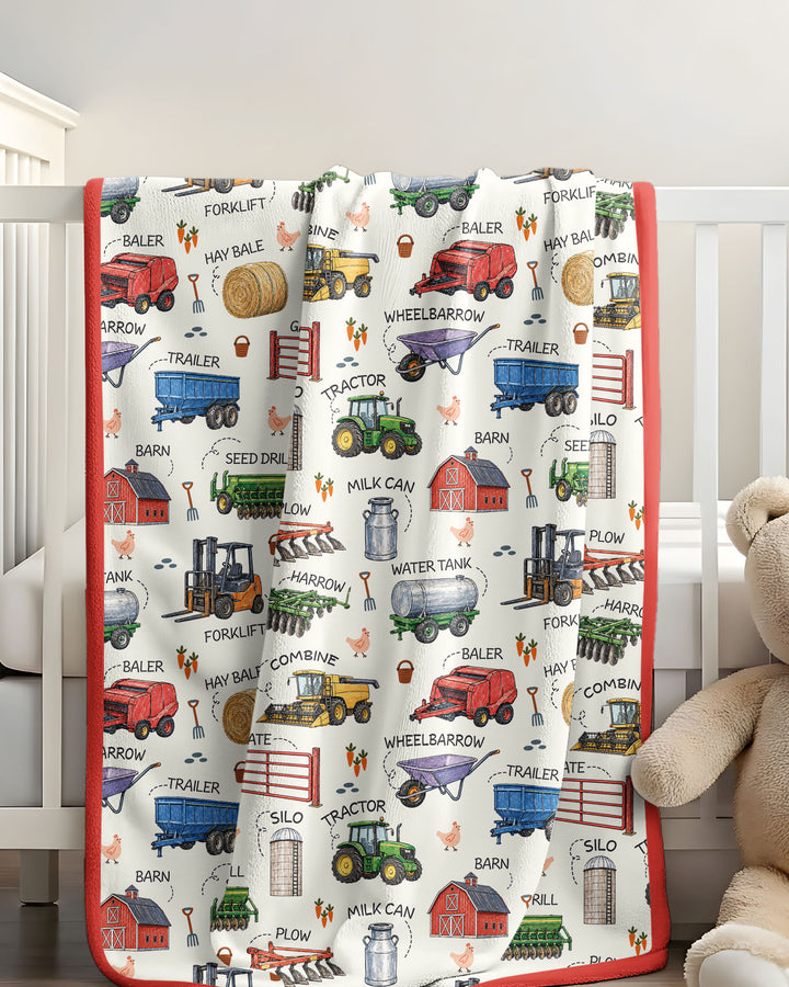 Little Farmer Bamboo Blanket