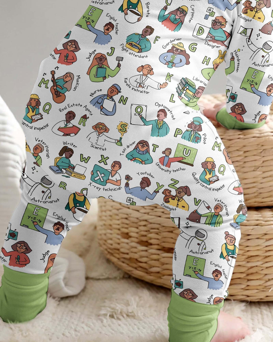 Gerippte Babykleidung mit individuellem Foto - Weich &amp; Skizzenhaft