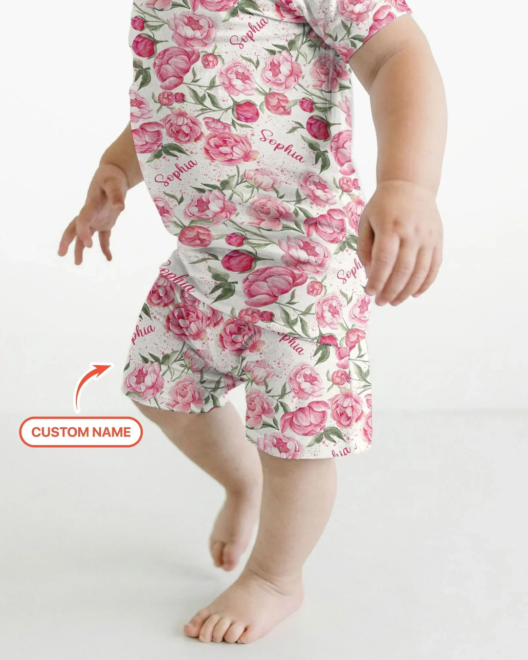 Zweiteiliges Pyjama-Set mit kurzen Ärmeln und Shorts im Sommer-Design
