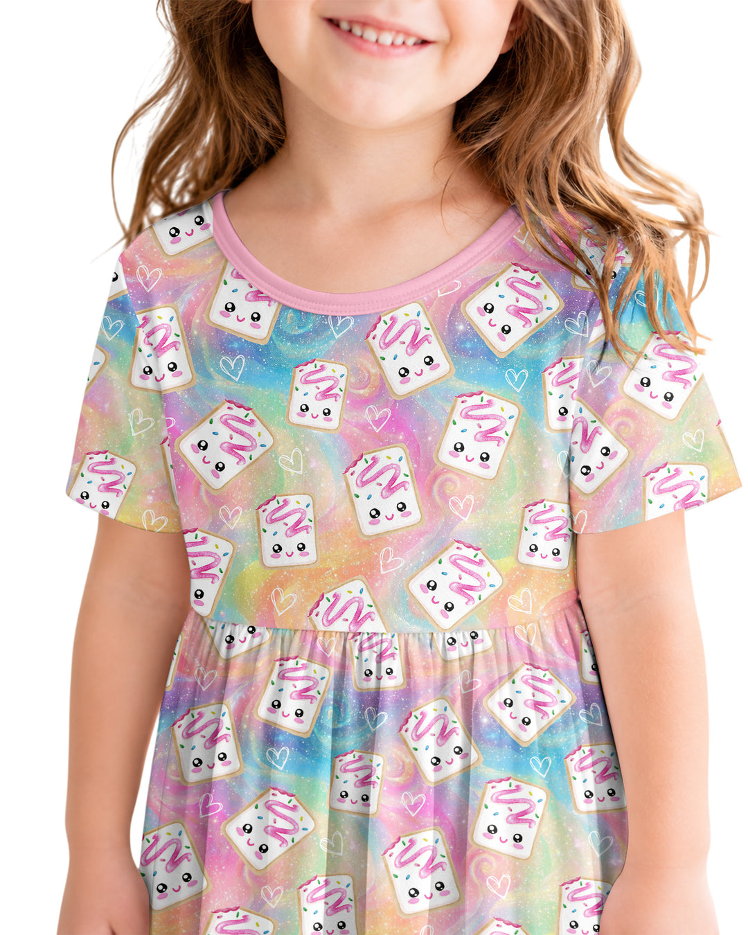 Kawaii Sprinkle Pastry Bamboo Twirl Dress