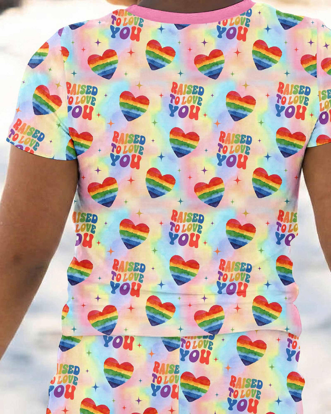 Zweiteiliges, kurzärmliges Pyjama-Set mit Marienkäfern