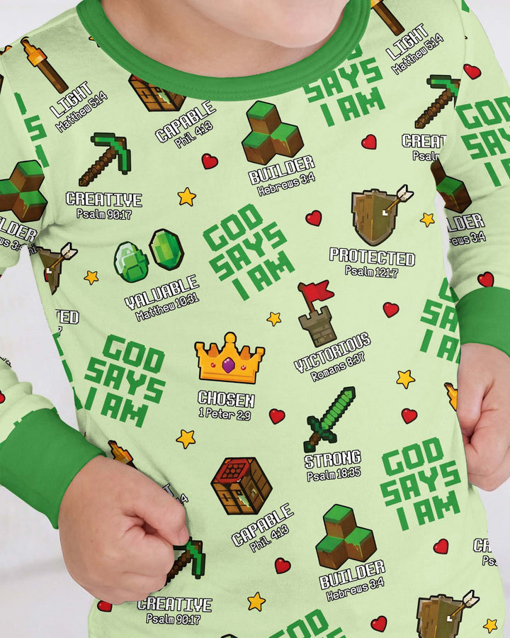 Christian Gamer Bamboo Two Piece Long Sleeve Pajama Set