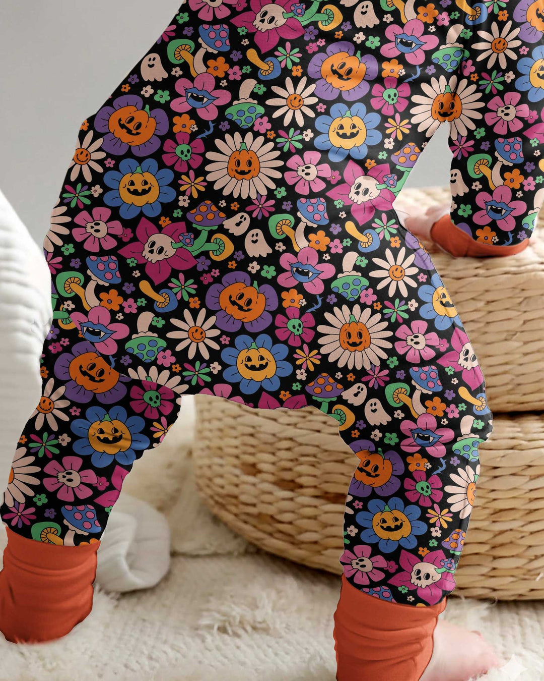 Halloween Flowers Bamboo Convertible Zippy