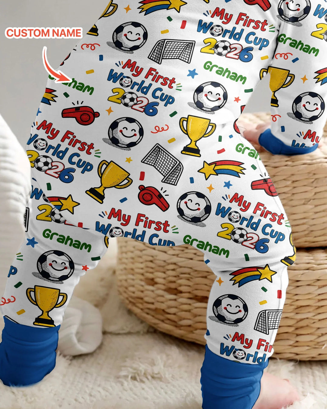 Custom Name My First Soccer Cup Bamboo Convertible Zippy