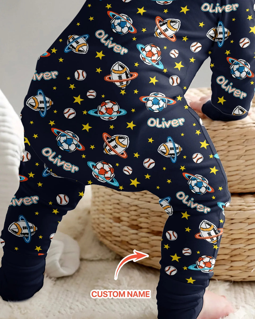 Gerippte Babykleidung mit individuellem Foto - Weich &amp; Skizzenhaft