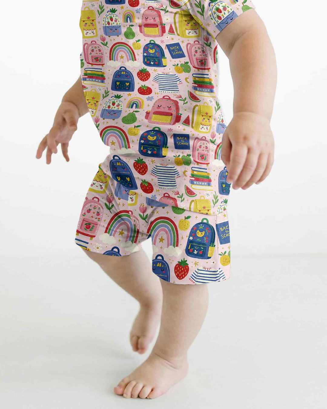 Schlafanzug-Set zweiteilig, kurze Ärmel, kurze Hose, Bambus