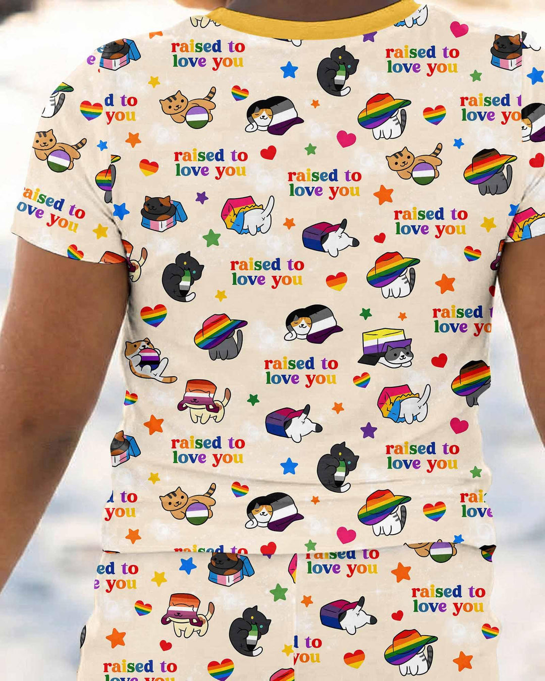 Zweiteiliges, kurzärmliges Pyjama-Set mit Marienkäfern