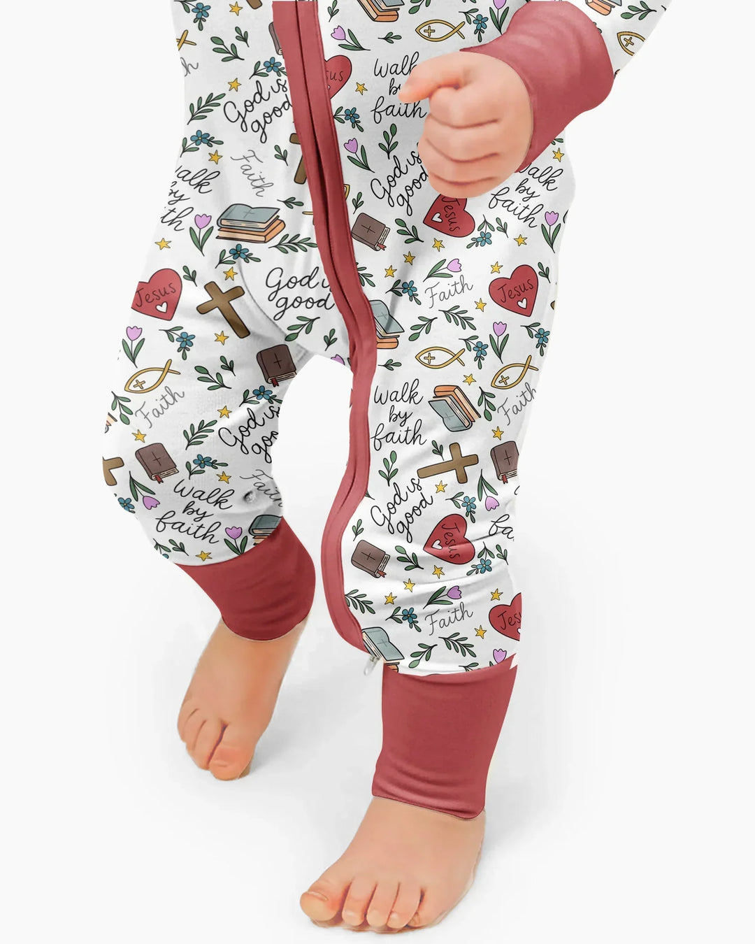 Gerippte Babykleidung mit individuellem Foto - Weich &amp; Skizzenhaft