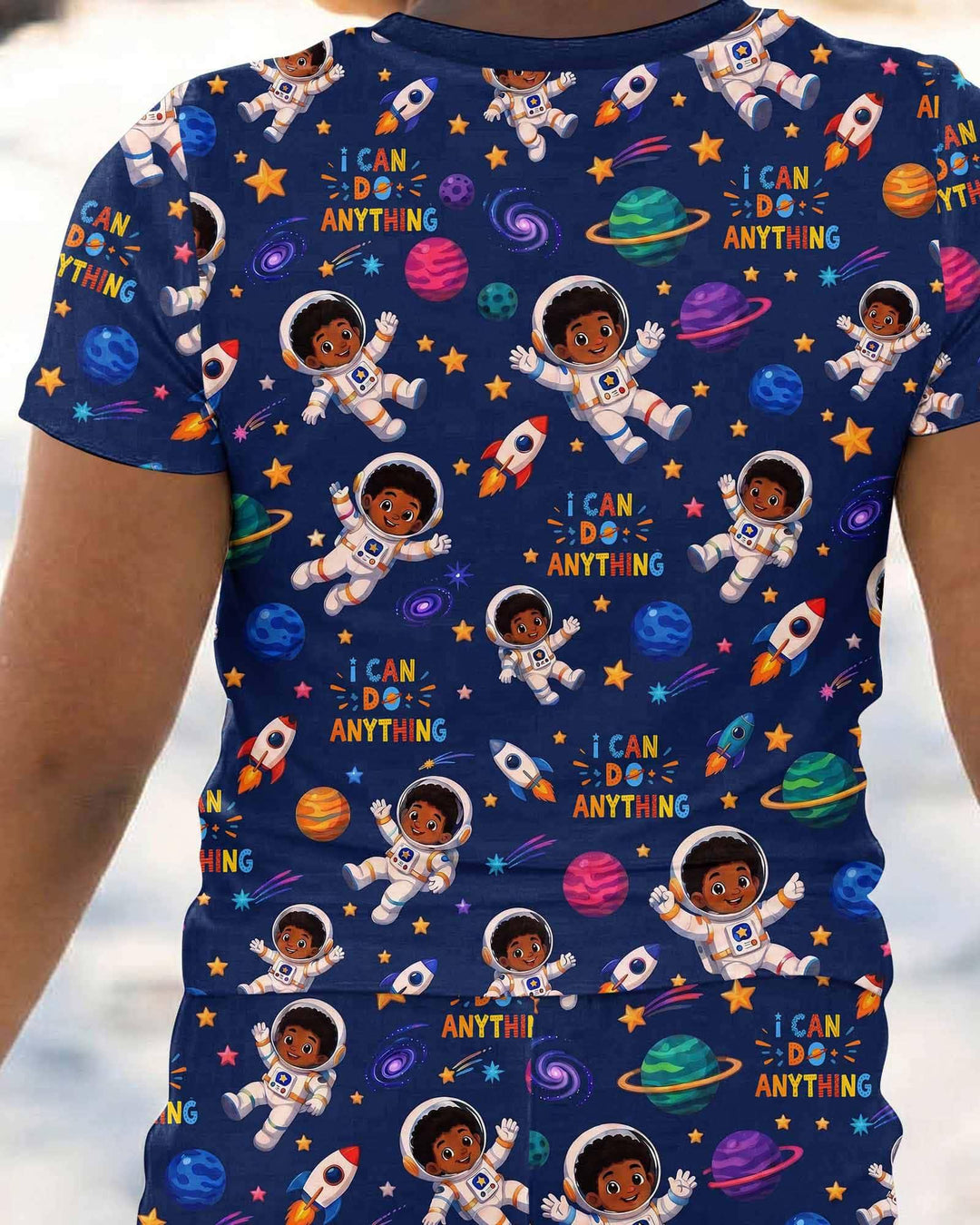 Zweiteiliges, kurzärmliges Pyjama-Set mit Marienkäfern