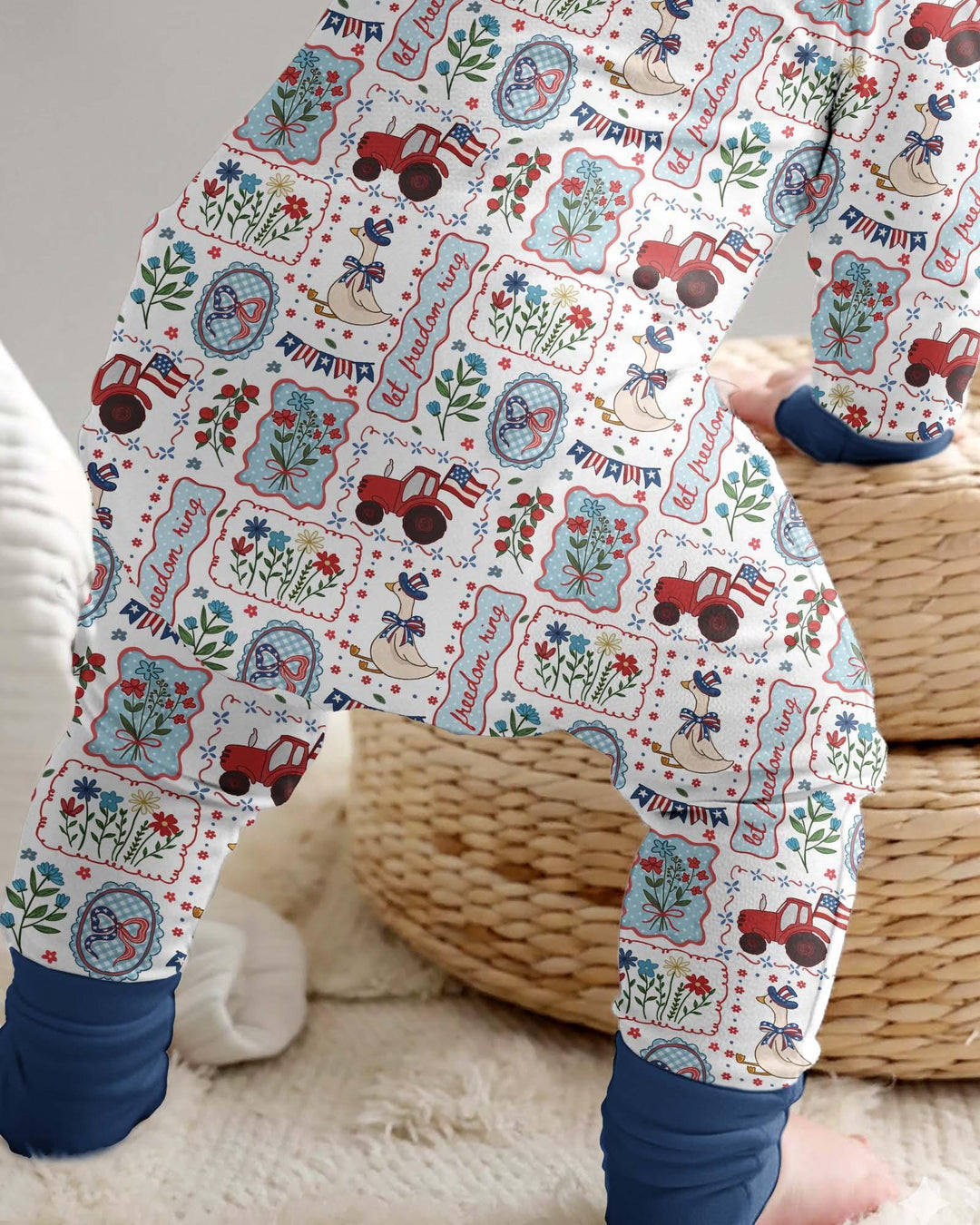 Gerippte Babykleidung mit individuellem Foto - Weich &amp; Skizzenhaft