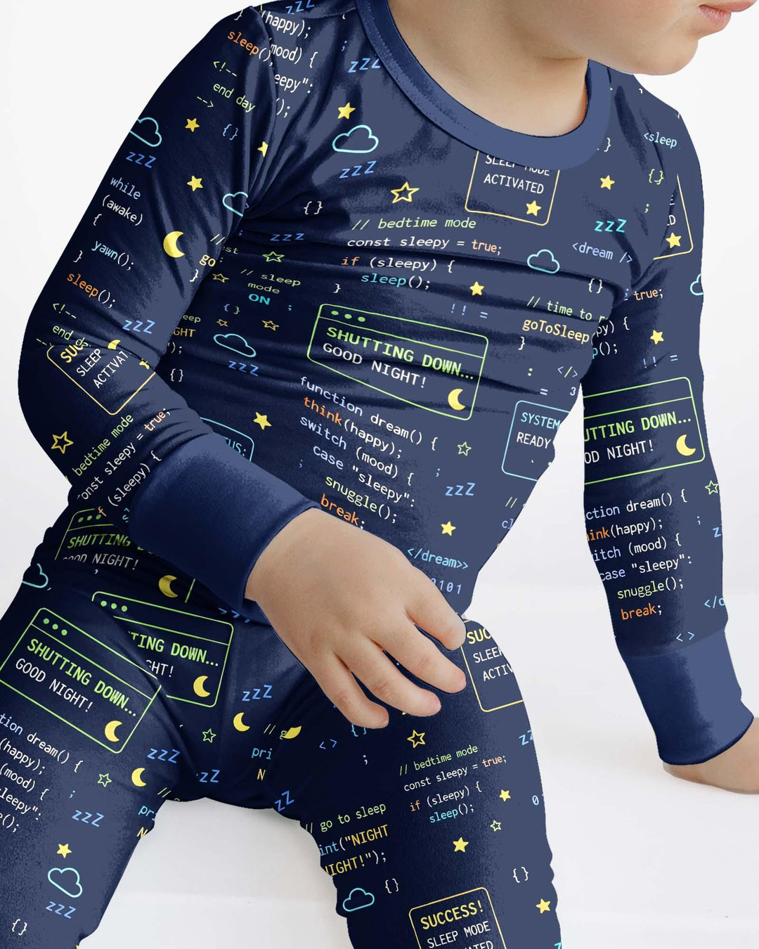 It Techy Job Matching Dad and Son Bamboo Two Piece Long Sleeve Pajama Set