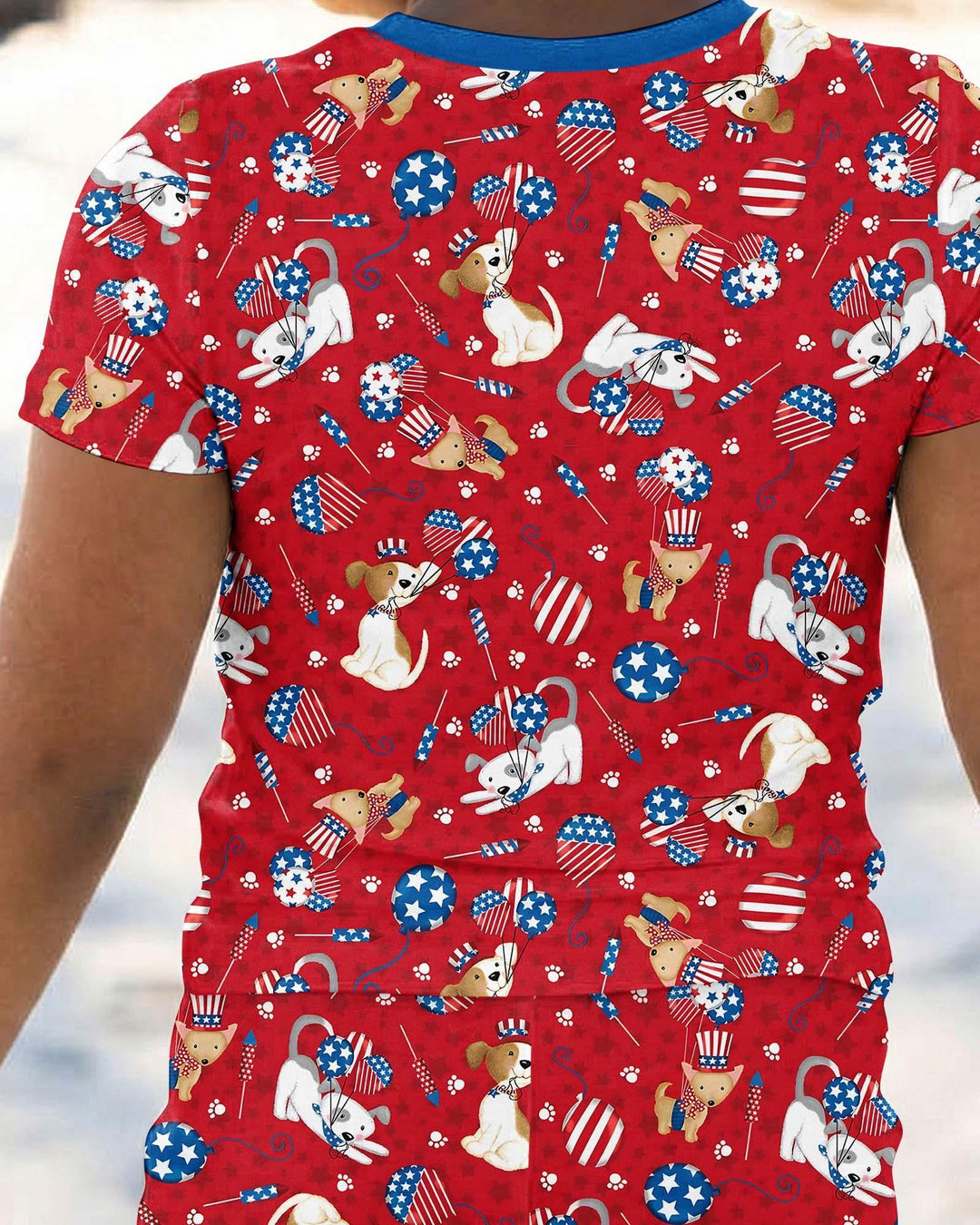 Zweiteiliges, kurzärmliges Pyjama-Set mit Marienkäfern