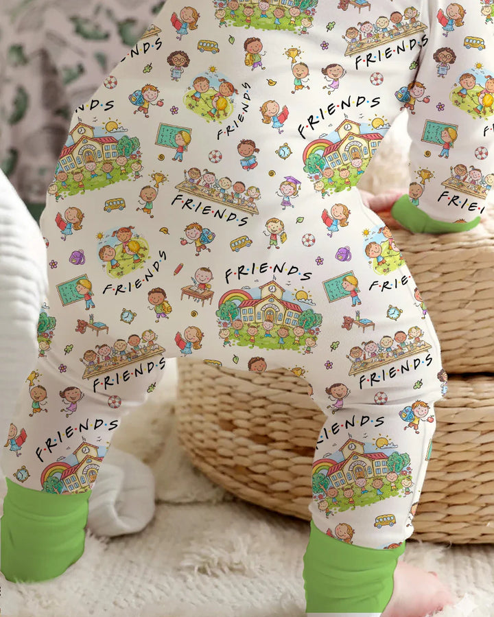 Gerippte Babykleidung mit individuellem Foto - Weich &amp; Skizzenhaft