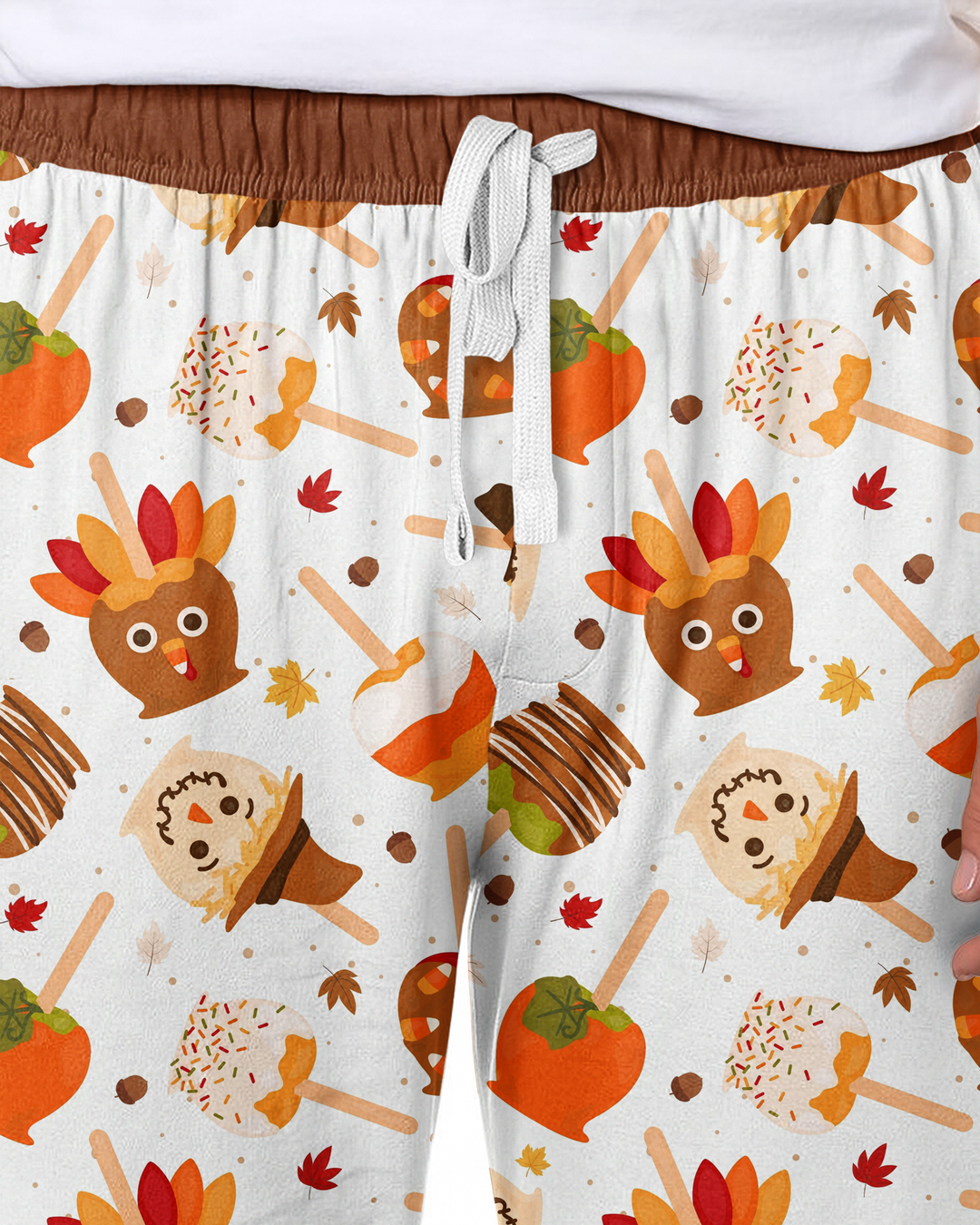 Fall Caramel Apple Family Matching Bamboo Men's Pajama Set