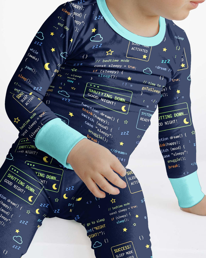 It Techy Job Matching Dad and Son Bamboo Two Piece Long Sleeve Pajama Set