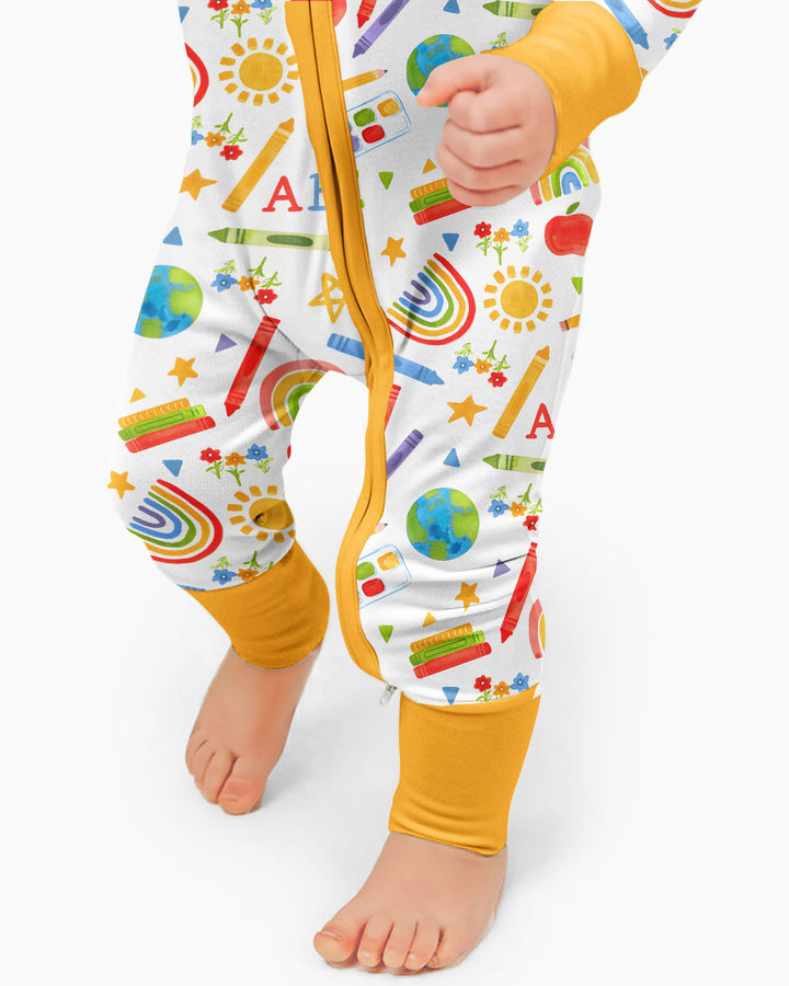 Gerippte Babykleidung mit individuellem Foto - Weich &amp; Skizzenhaft