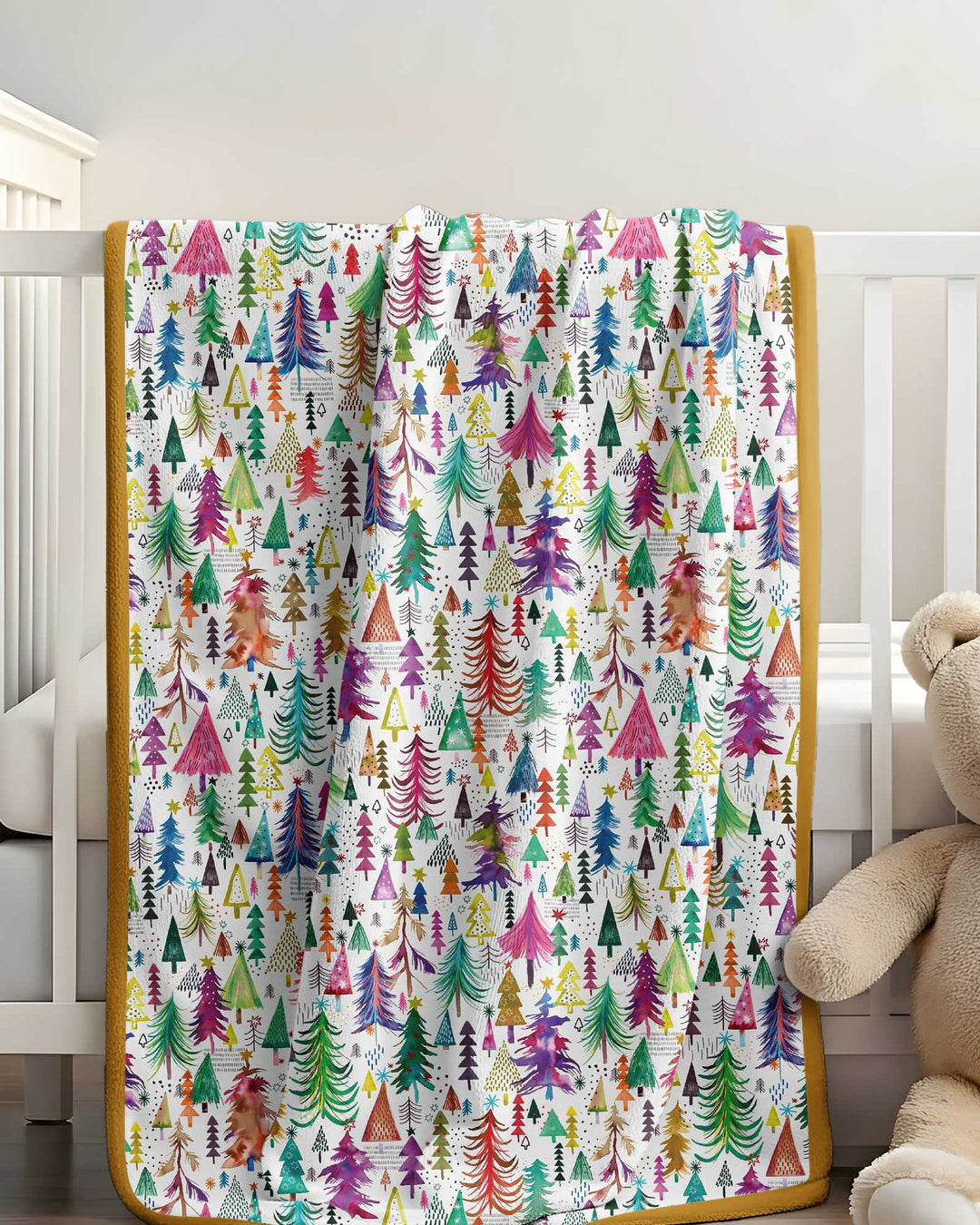 Christmas Trees Decoration Bamboo Blanket