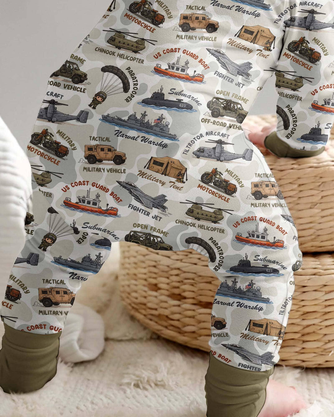 Gerippte Babykleidung mit individuellem Foto - Weich &amp; Skizzenhaft