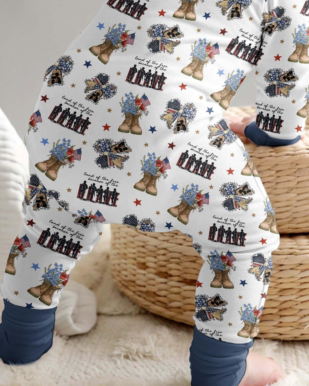 Gerippte Babykleidung mit individuellem Foto - Weich &amp; Skizzenhaft