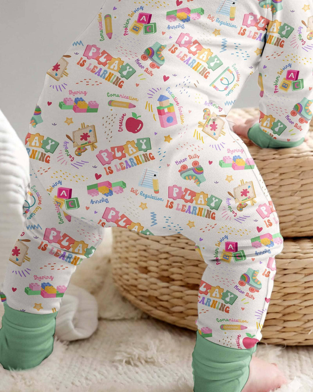 Gerippte Babykleidung mit individuellem Foto - Weich &amp; Skizzenhaft