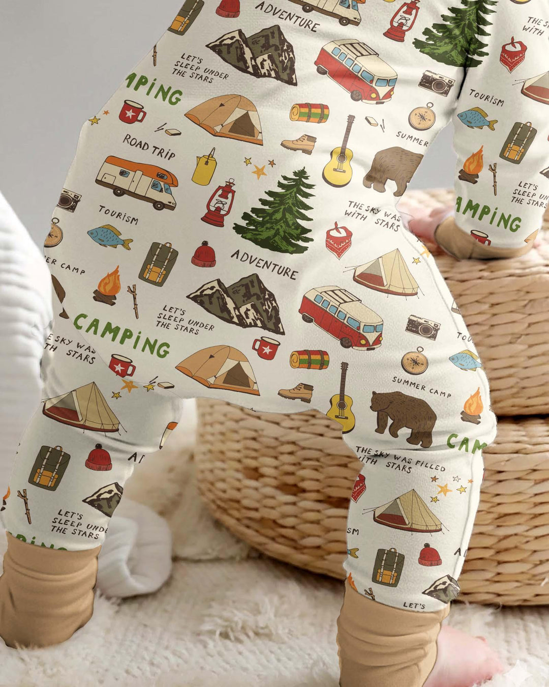 Gerippte Babykleidung mit individuellem Foto - Weich &amp; Skizzenhaft