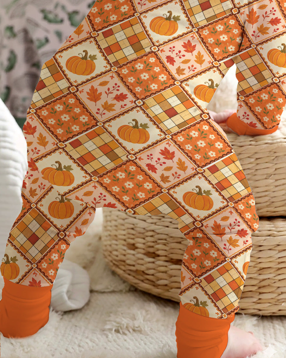 Fall Vintage Patchwork Bamboo Convertible Zippy