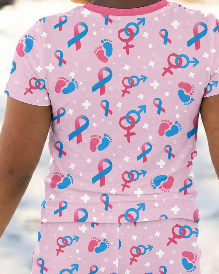Zweiteiliges, kurzärmliges Pyjama-Set mit Marienkäfern