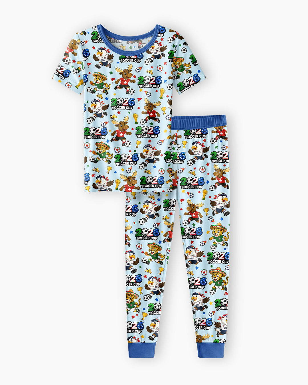 Zweiteiliges, kurzärmliges Pyjama-Set mit Marienkäfern