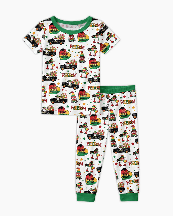 Zweiteiliges, kurzärmliges Pyjama-Set mit Marienkäfern