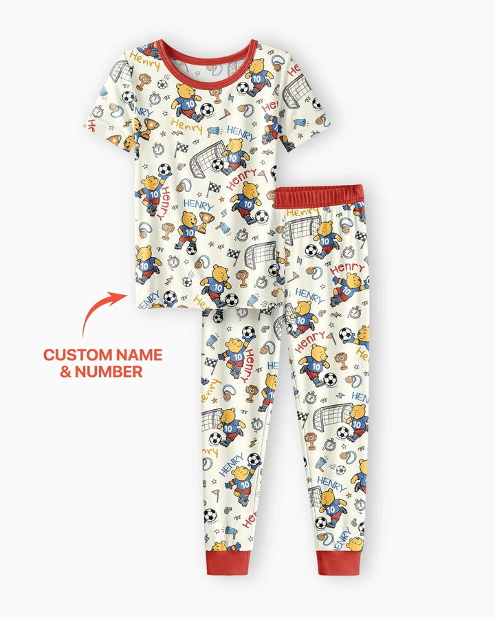 Zweiteiliges, kurzärmliges Pyjama-Set mit Marienkäfern