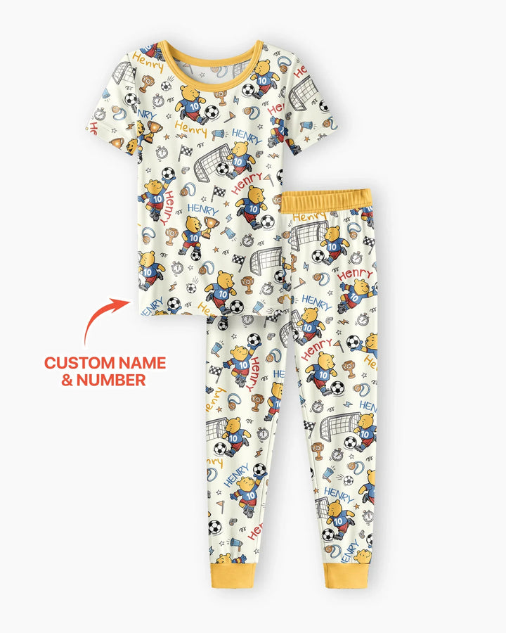 Zweiteiliges, kurzärmliges Pyjama-Set mit Marienkäfern