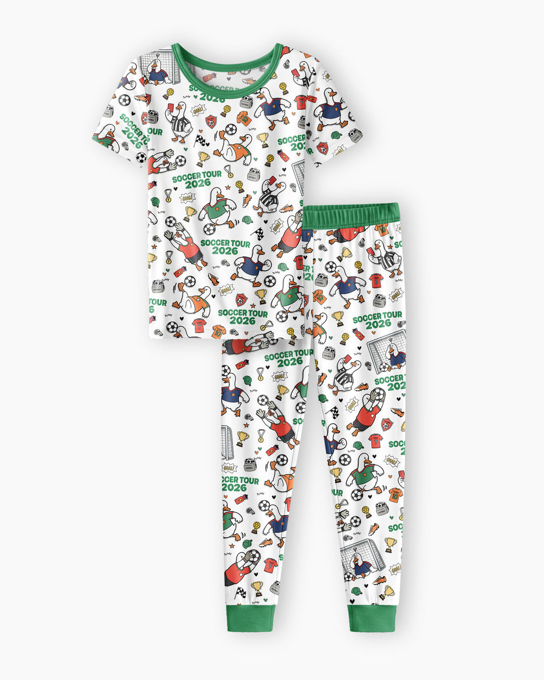 Zweiteiliges, kurzärmliges Pyjama-Set mit Marienkäfern
