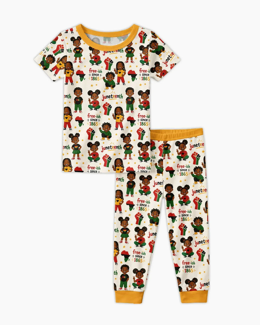 Zweiteiliges, kurzärmliges Pyjama-Set mit Marienkäfern