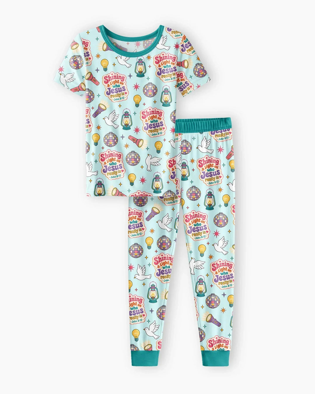 Zweiteiliges, kurzärmliges Pyjama-Set mit Marienkäfern