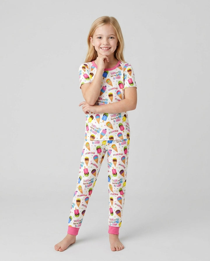 Zweiteiliges, kurzärmliges Pyjama-Set mit Marienkäfern