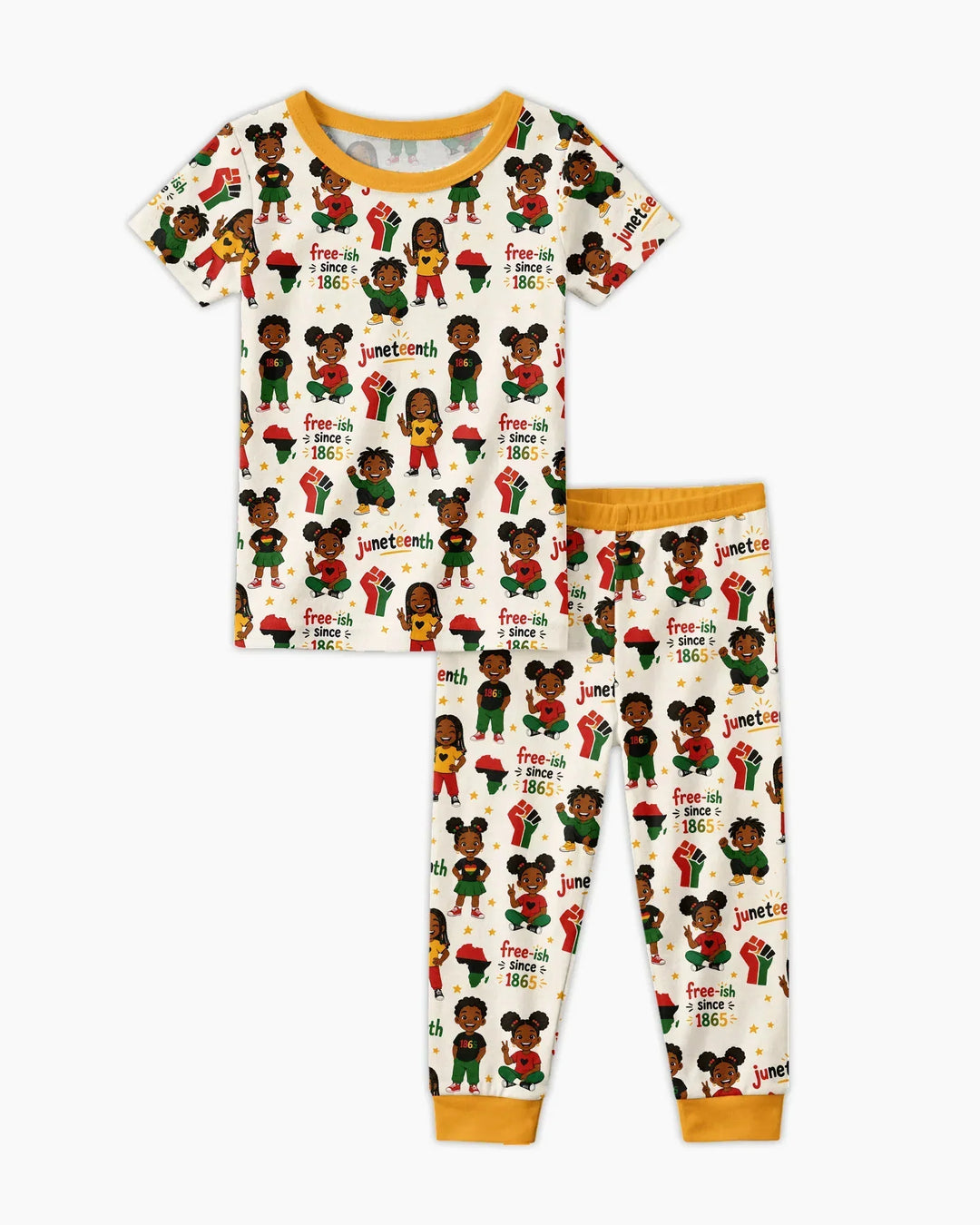 Zweiteiliges, kurzärmliges Pyjama-Set mit Marienkäfern